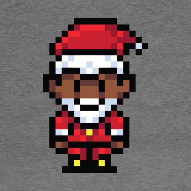 8bit Santa Claus // Funny Retro Santa by SLAG_Creative